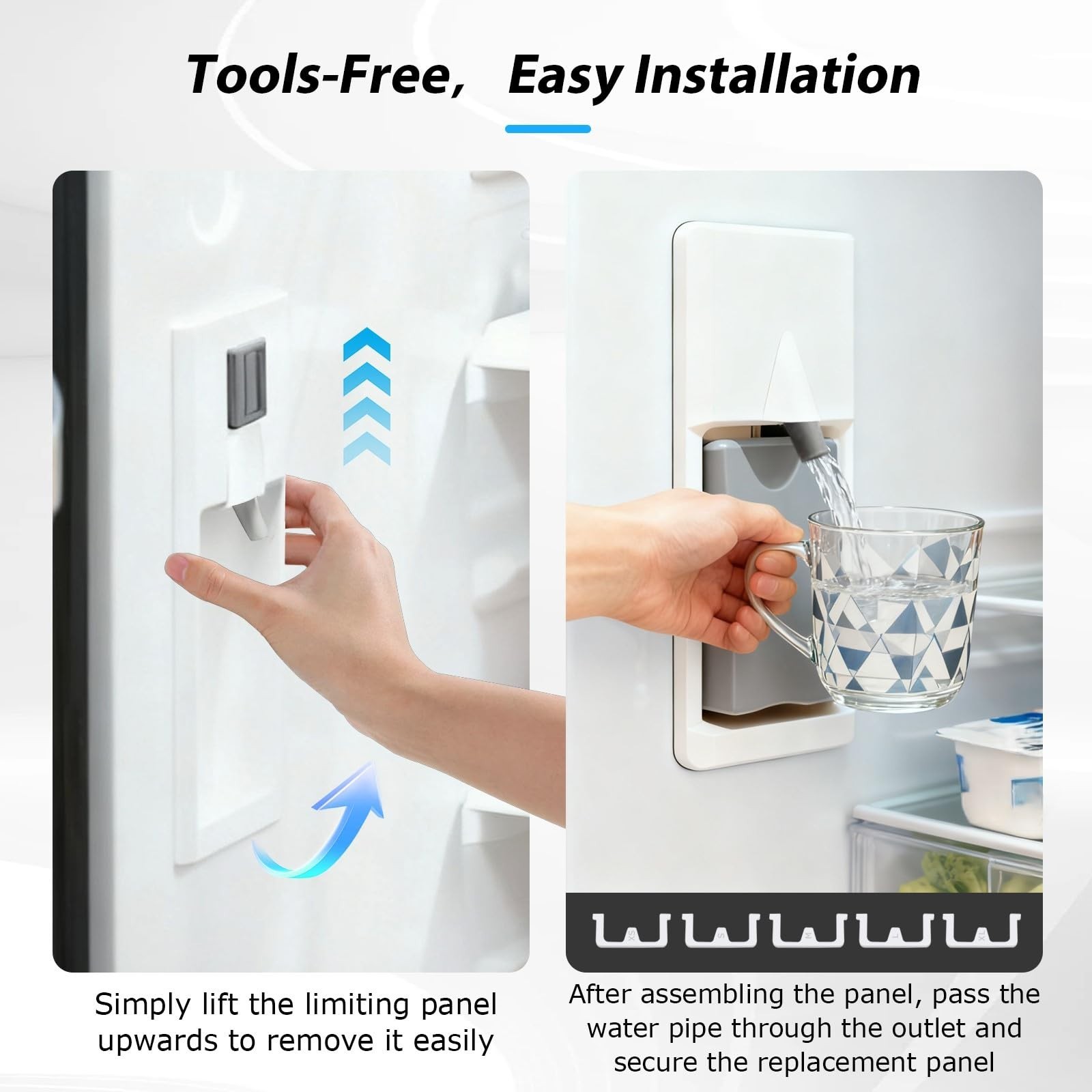 Water Dispenser Lever Replacement for GE Refrigerators, Easy One-Hand Operation