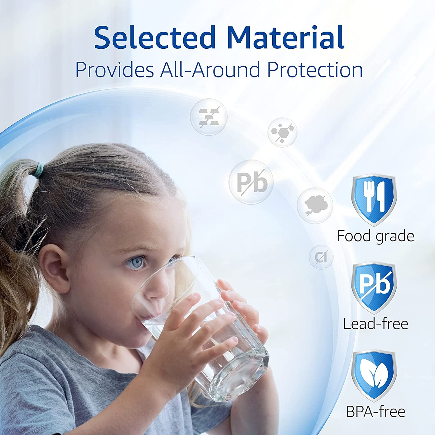 Waterspecialist Refrigerator Water Filter Replacement for GE® MWFP, MWFA,GWF(6)
