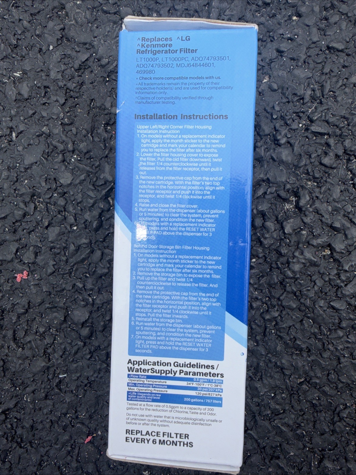 ICEPURE RWF4700A LT1000P Refrigerator Water Filter LG Kenmore