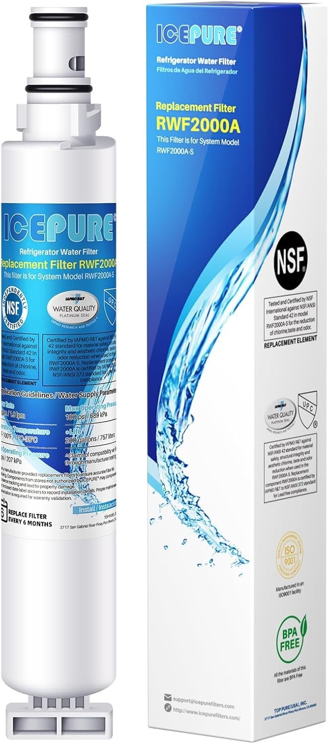 Ice Pure4396701 469915 Water Filter for Kenmore 9915 & Whirlpool WFL200 (1 Pack)
