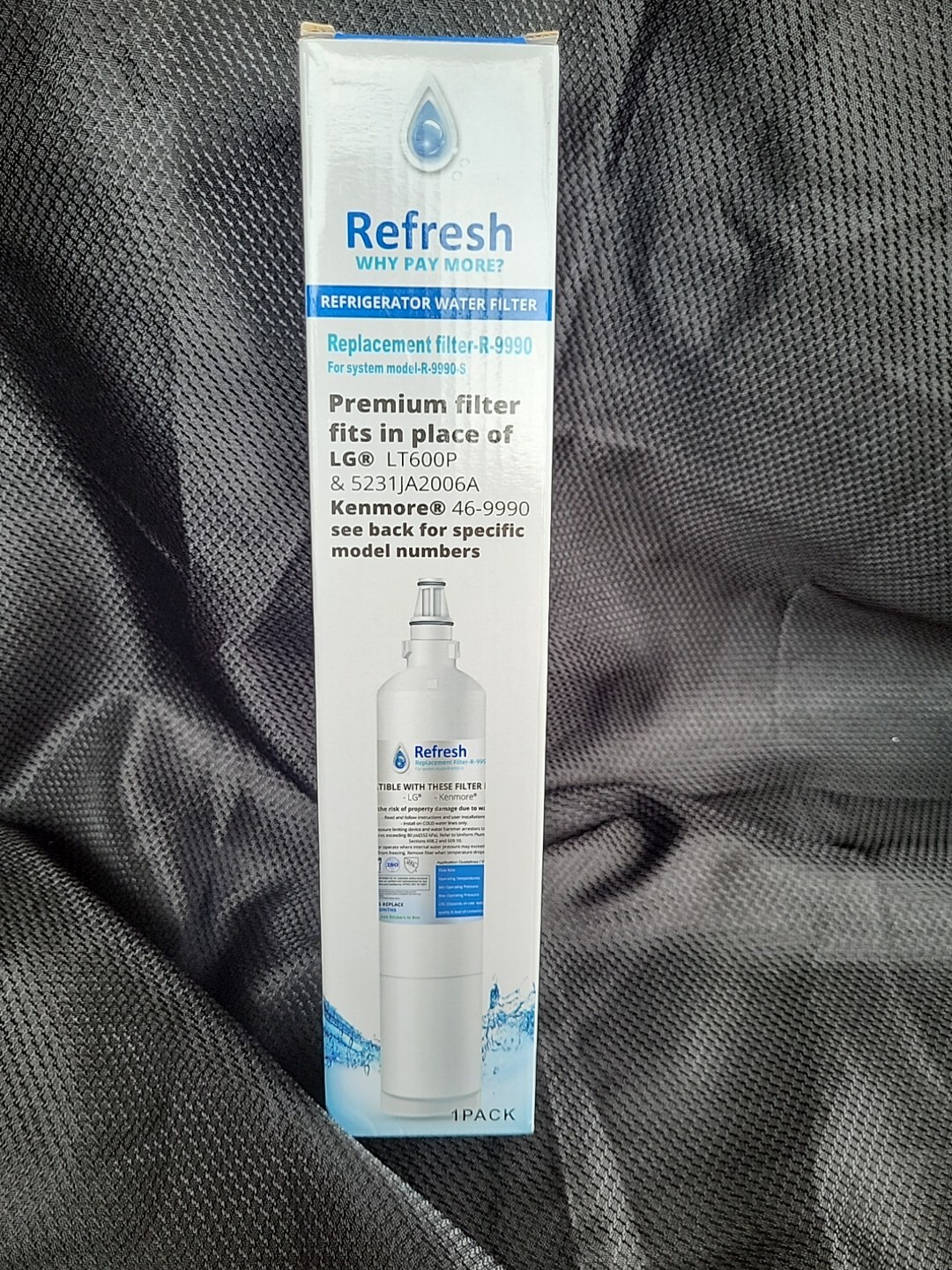 Refresg Refrigerator Filter R-9990 For System Model R-9980S Fits LG LT600P &…