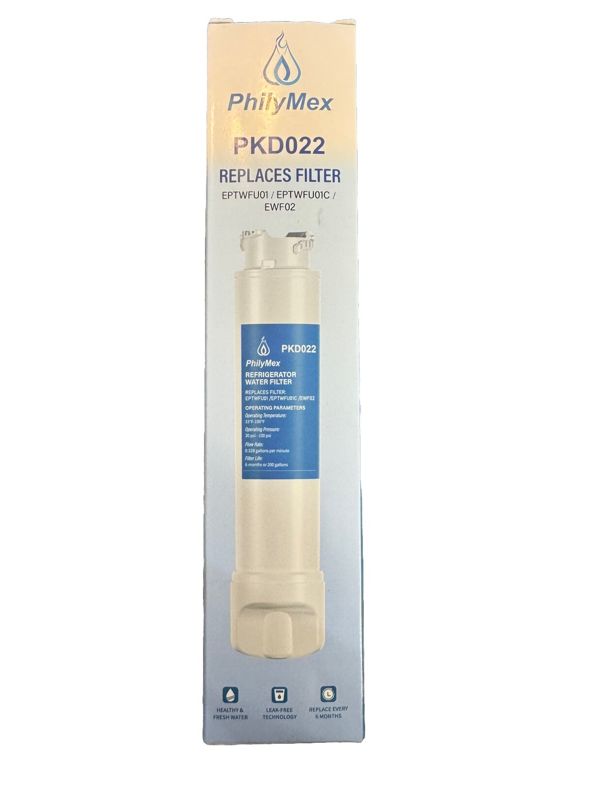 Refrigerator Water Filter Replacement For Frigidaire EPTWFU01 EPTWFU01C EWF02
