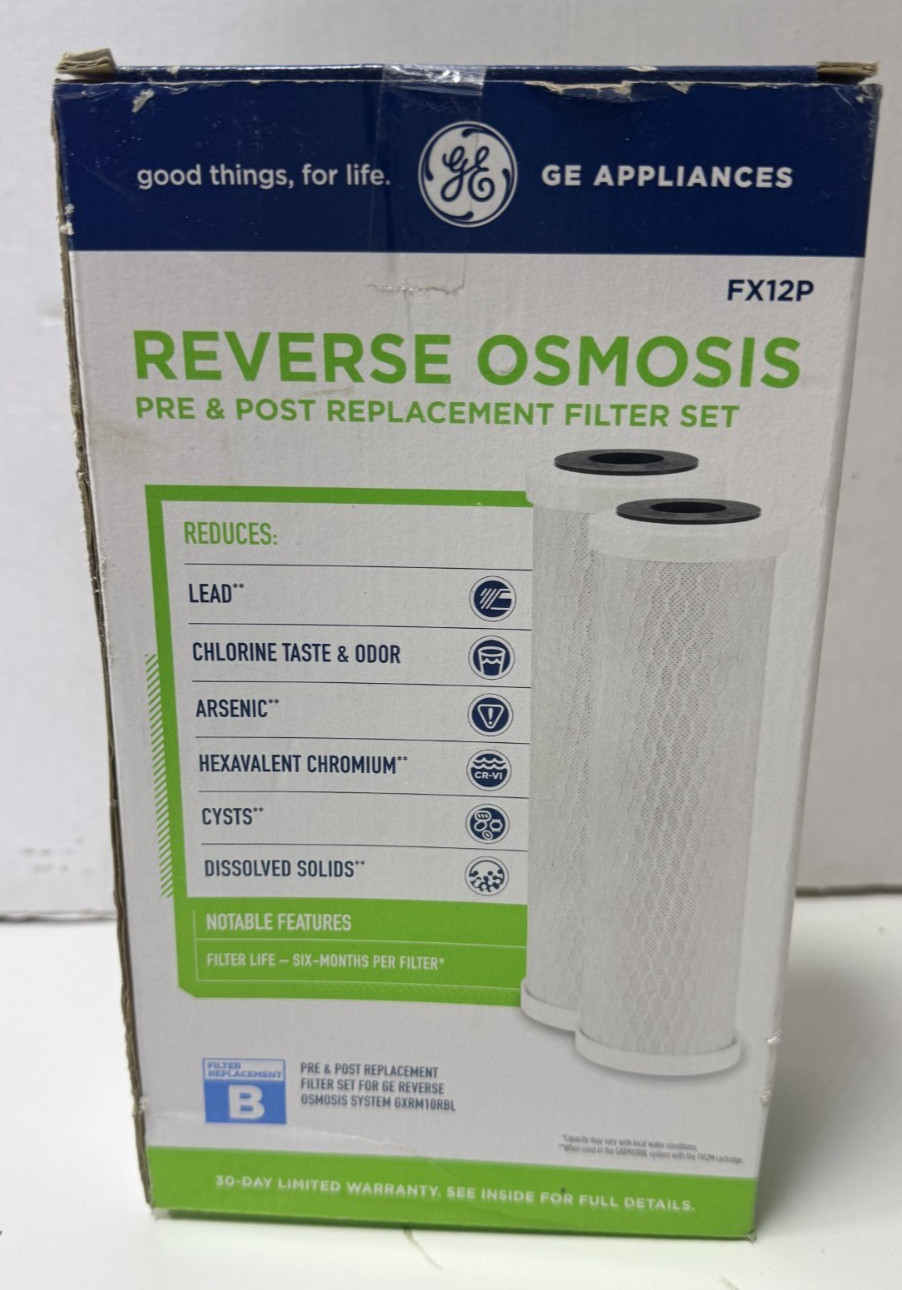 GE FX12P Under Sink Water Filter | Replacement for Reverse Osmosis System | NSF