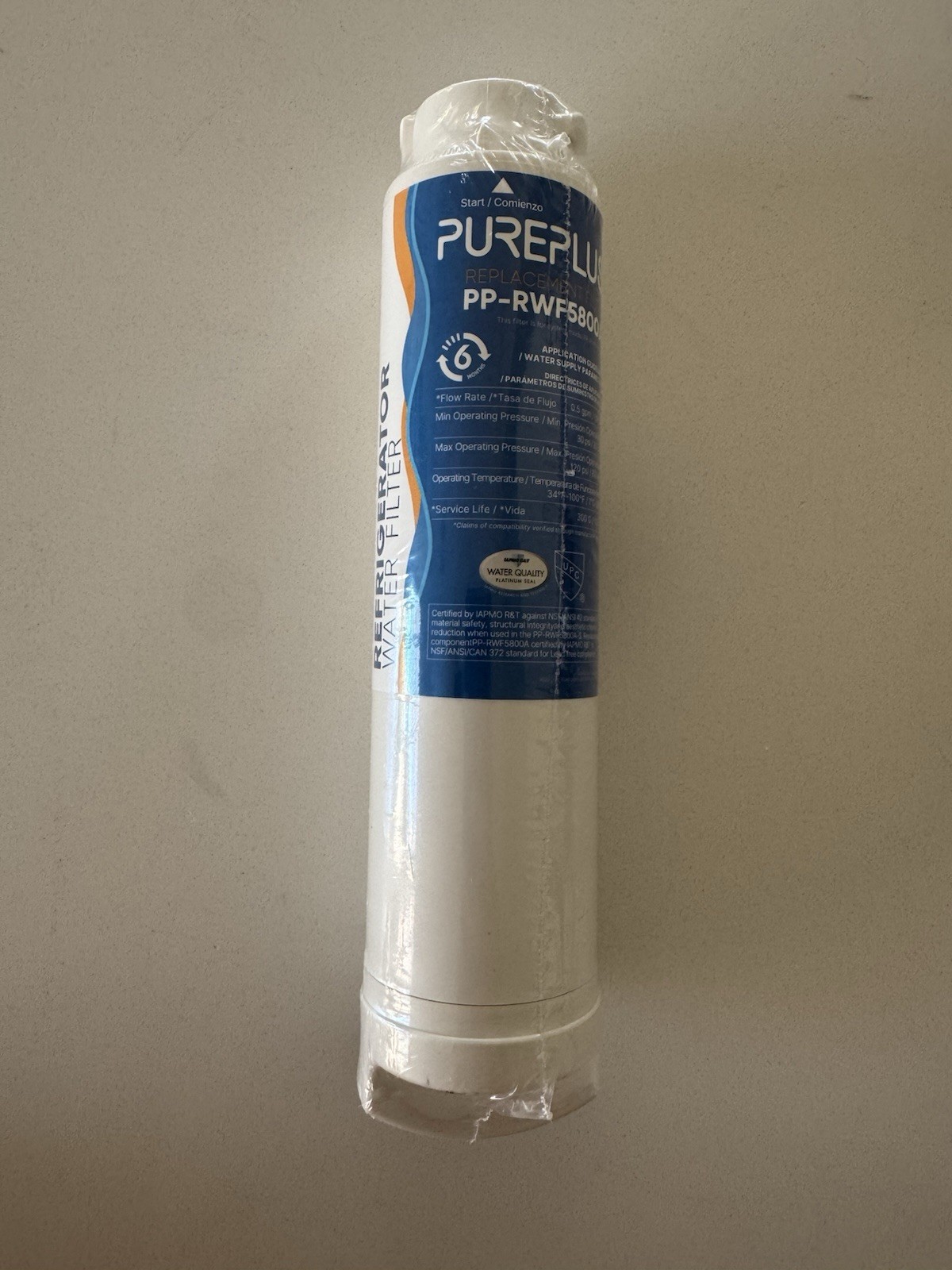 PUREPLUS PP-RWF5800A Refrigerator Water Filter Compatible with Frigidaire -1PACK