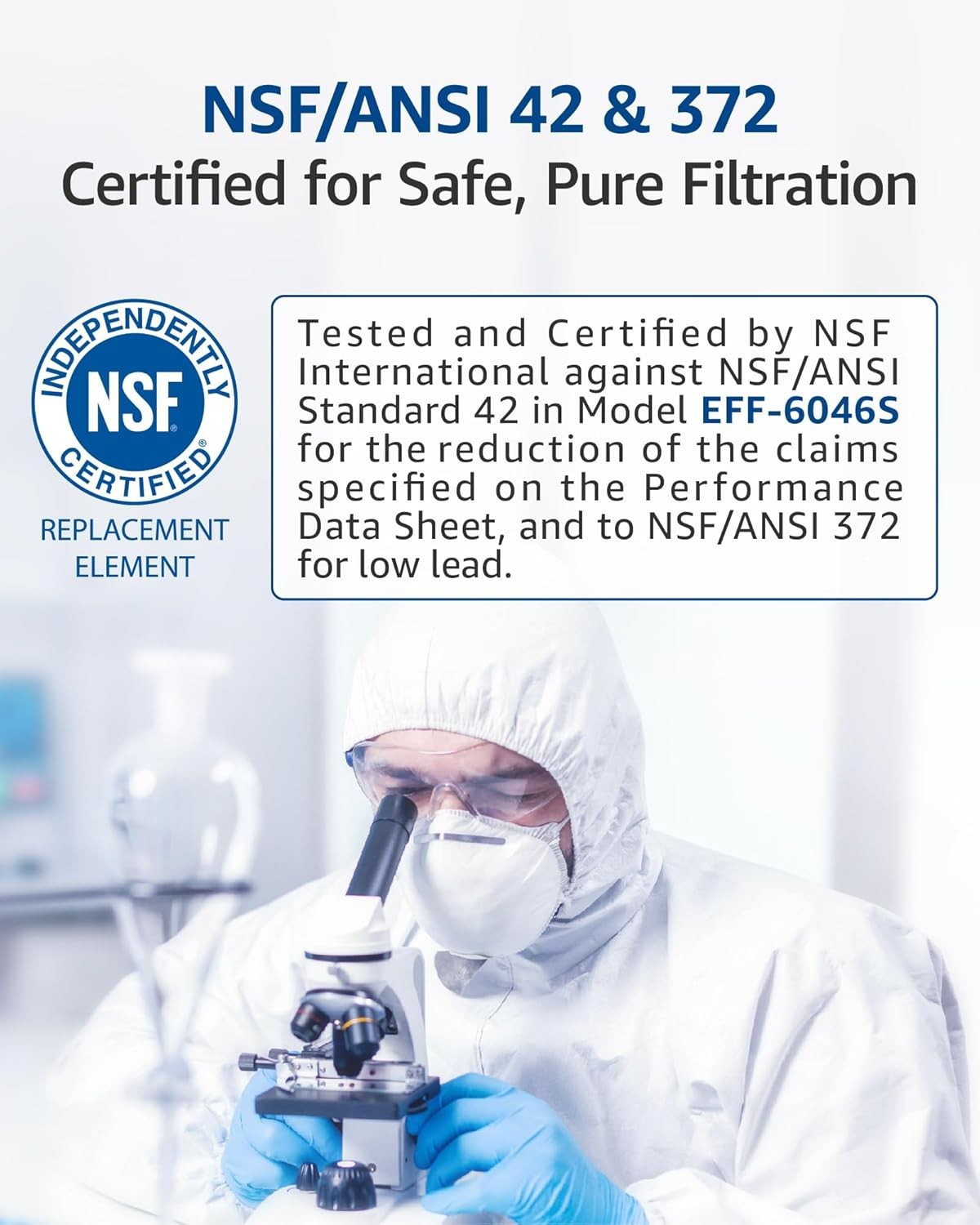 Waterspecialist Refrigerator Water Filter Replacement for LG® LT1000P®, 3 Combo