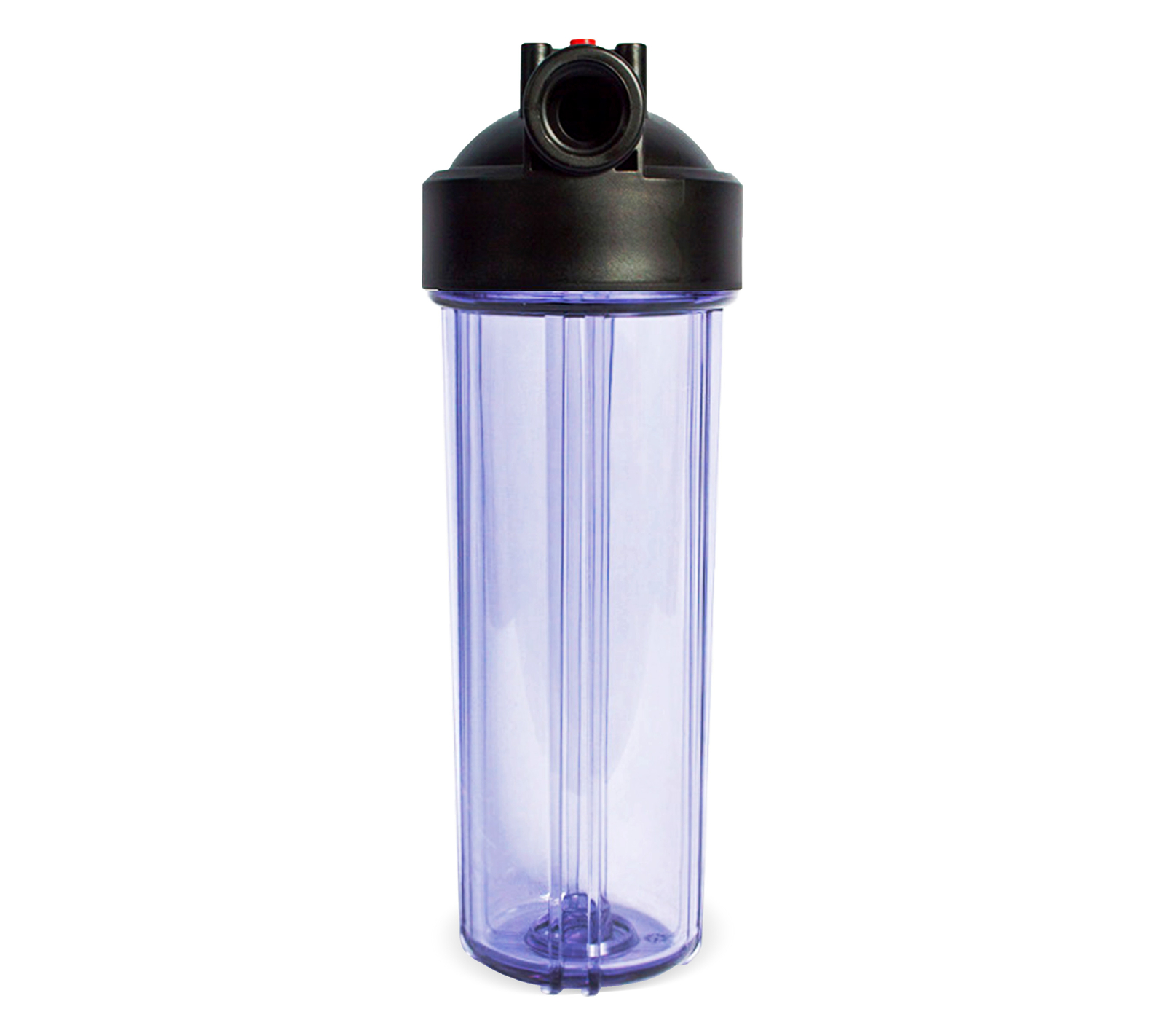 Standard 2.5×10″ Clear Filter Housing 3/4″ NPT with Pressure Release