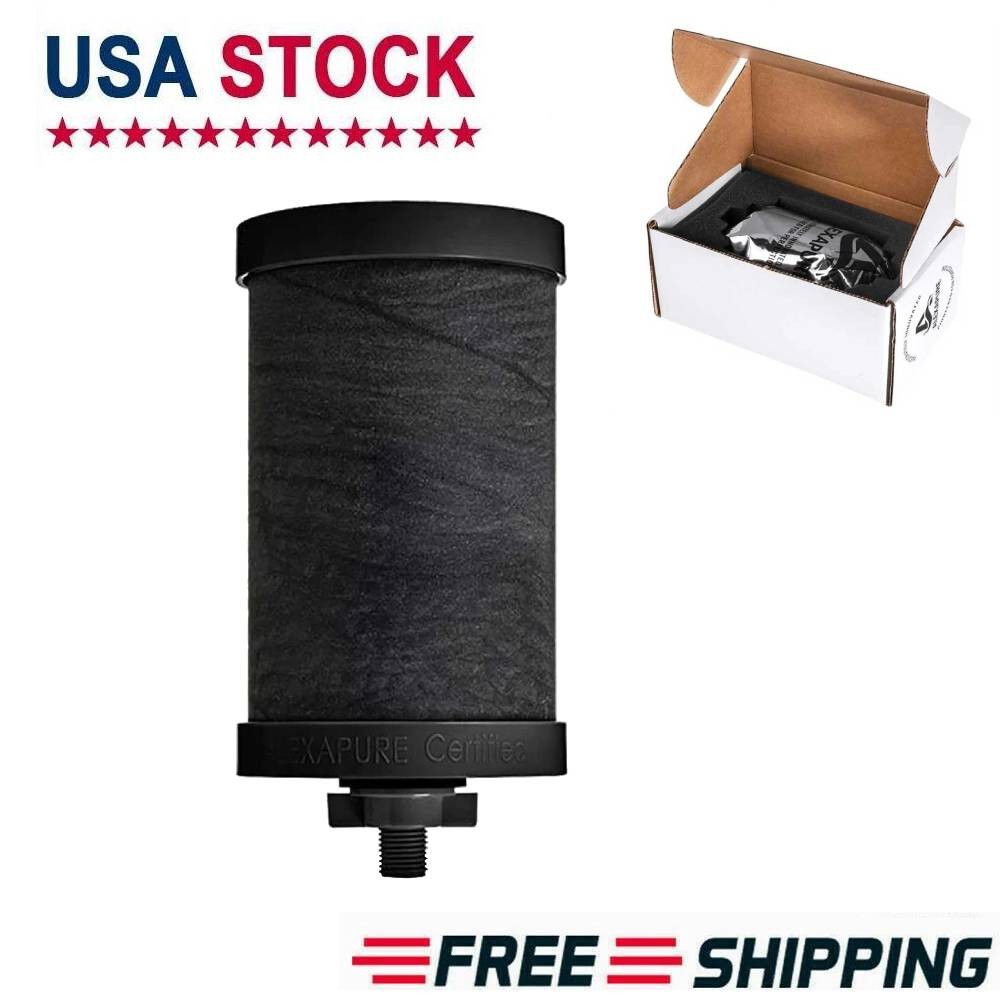 Alexapure PRO 2387 Replacement Water Filter 1 Filter Pack Black