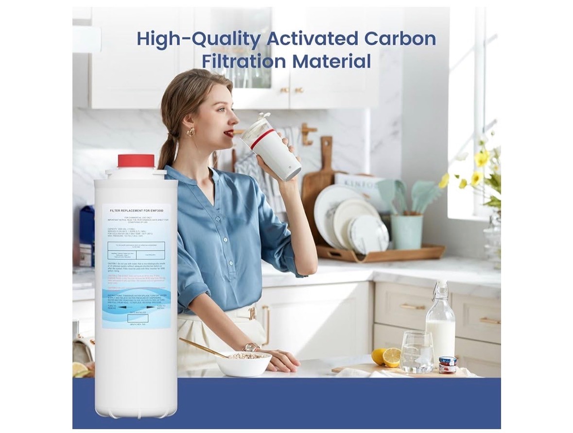 4 PACK 51300C Water Replacement Filter (No Chip) For Elkay ERF750 EWF3000 Ezh20