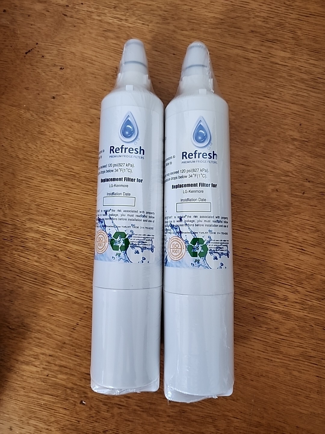 Refresh LG LT600P R-9990 Replacement Water Filter For LG & Kenmore (2 Pack)