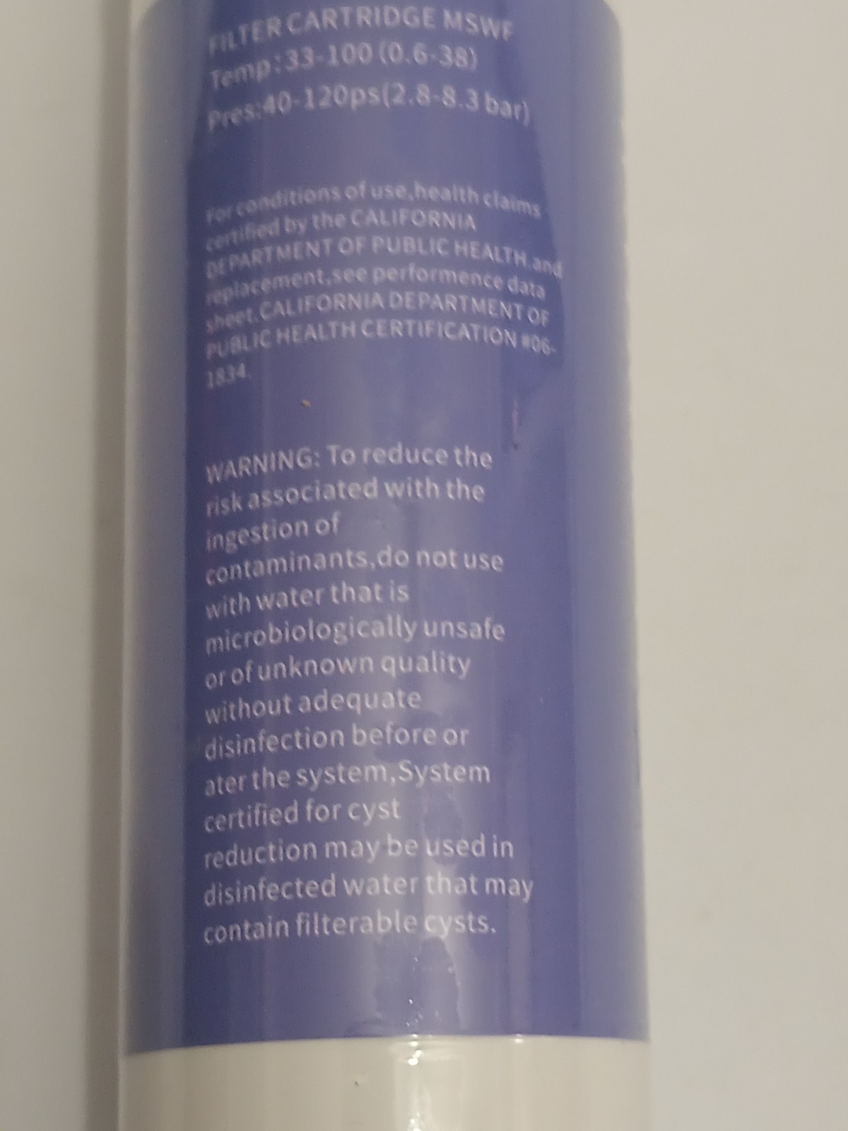 Clanory MSWF Replacement Refrigerator Water Filter For G²E MSWF SmartWater