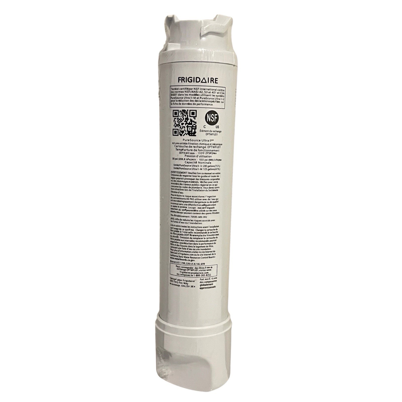 1 PACK No Box Frigidaire EPTWFU01 Pure Source Ultra II Refrigerator Water Filter