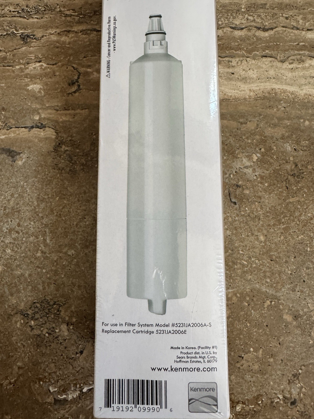 KenmoreClear! Premium Refrigerator Water Filter 46-9990 Brand New Sealed