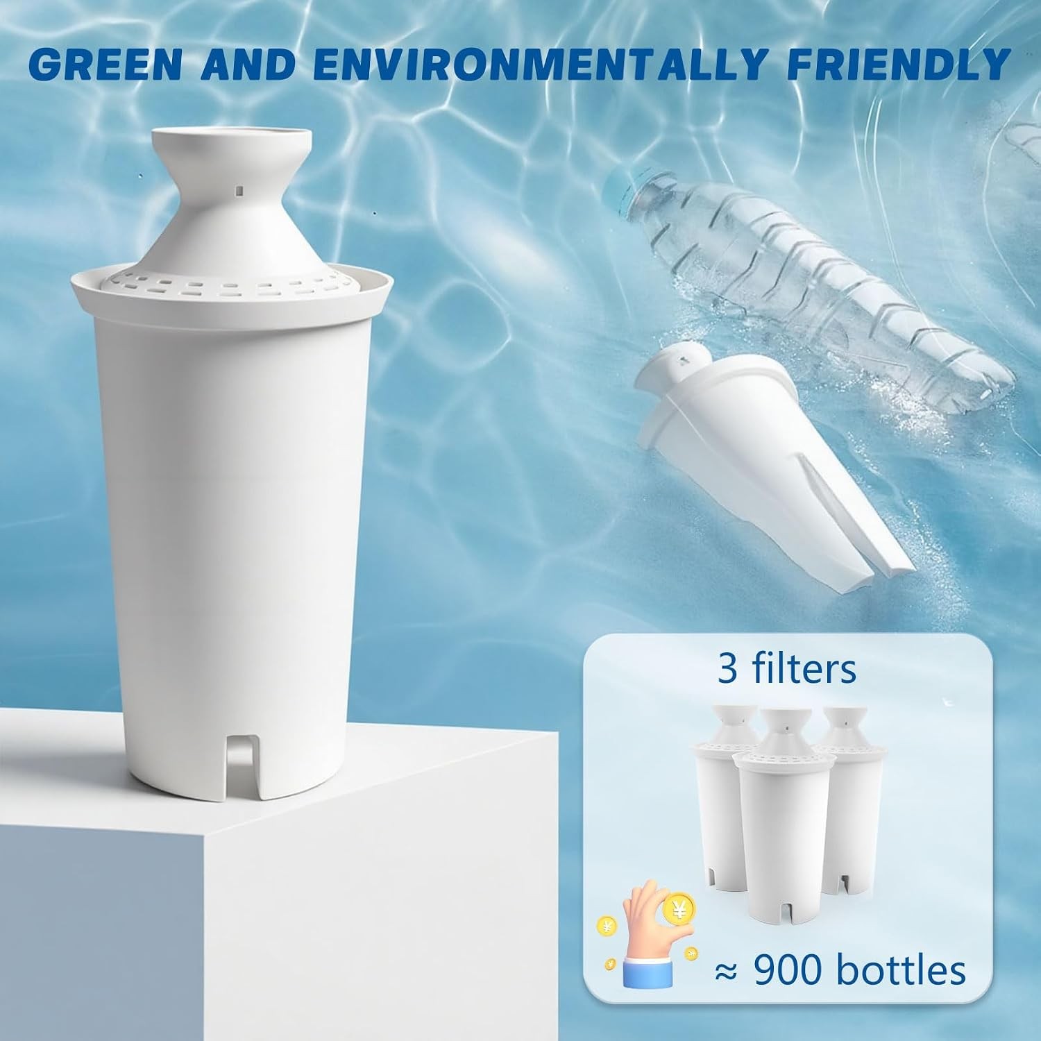 Replacement Water Filters for Dispensers, Compatible with Classic, Mavea 107007,