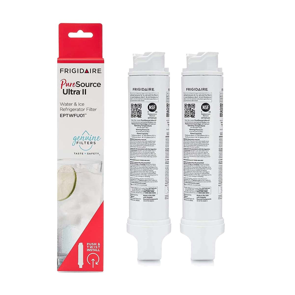 NEW 2/3/6/9x Water Filter Fit for Frigidaire EPTWFU01 EWF02 Pure Source Ultra II