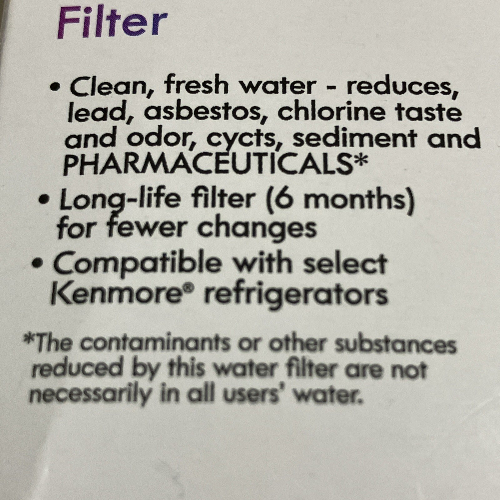 KENMORE Model 9082 469082 Replacement Refrigerator Water & Ice Filter NEW