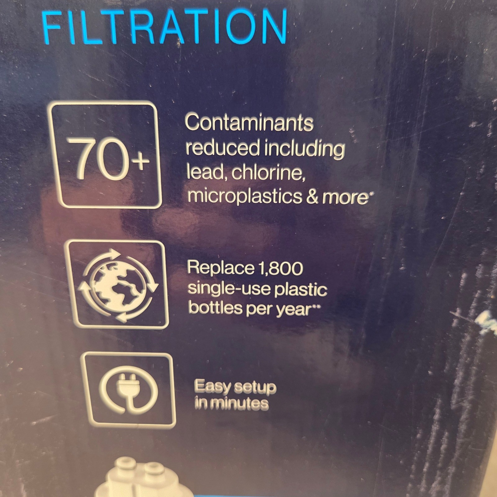 Brita Hub Instant Countertop Water Filtration System White 87344 Electric 9 Cup