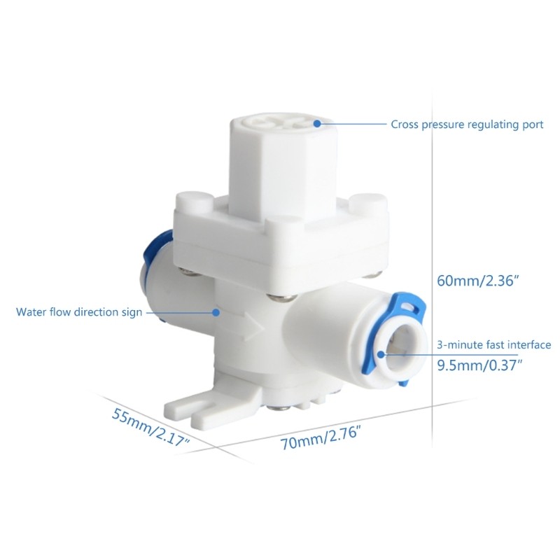 1/2in 3/8in 1/4in Plastic Pressure Reducing Valve Water Pressure Regulator