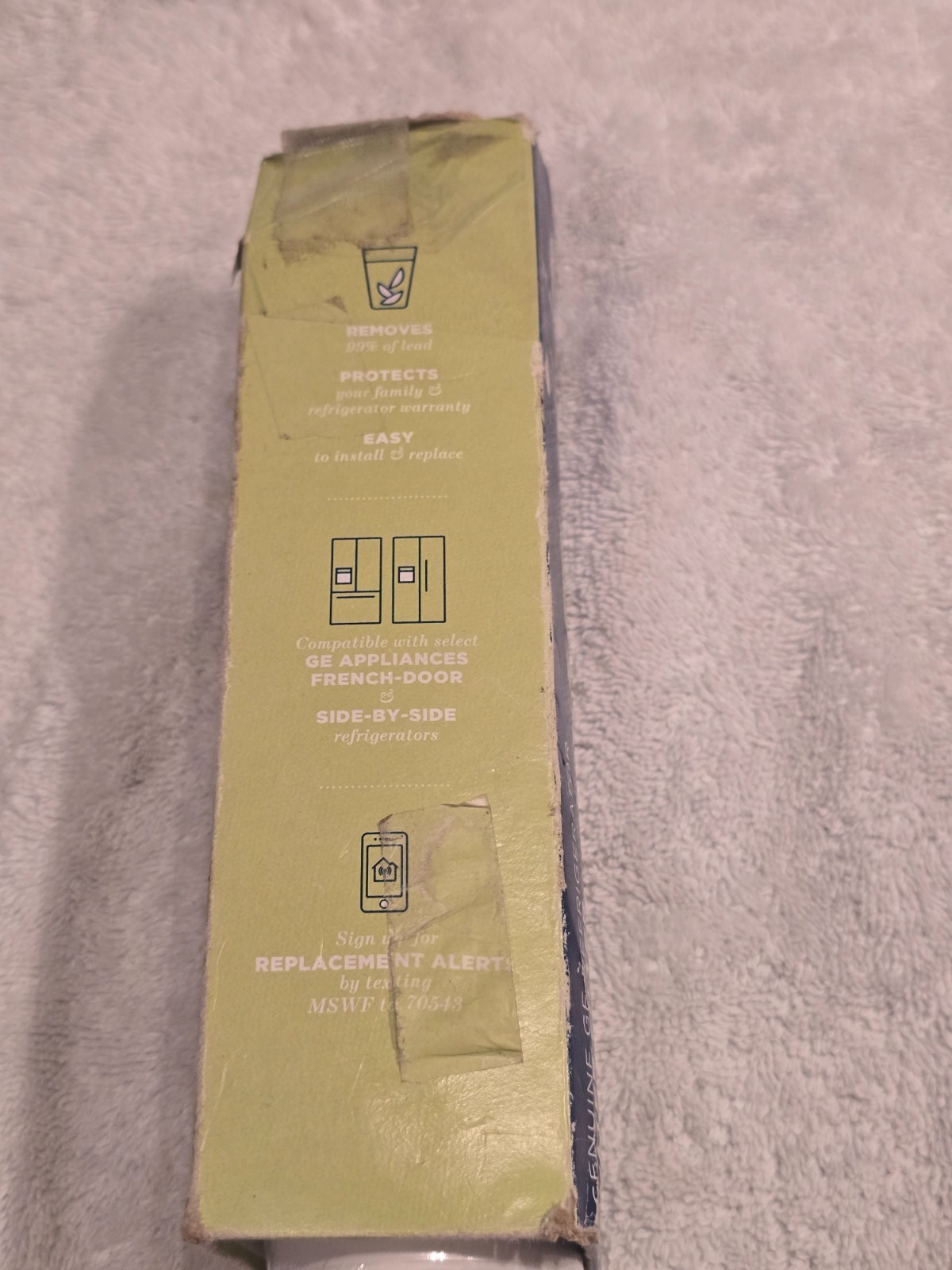 GE MSWF Refrigerator Water Filter Genuine OEM SmartWater Filter Cartridge 1 Pack