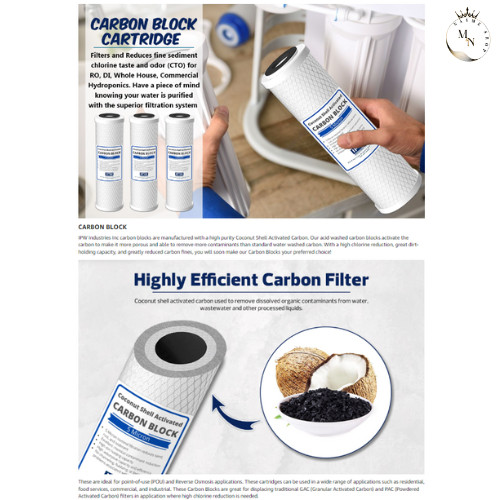 Compatible To WaterPur CCI-10-CLW Activated Carbon Block Filter Universal 10 Inc
