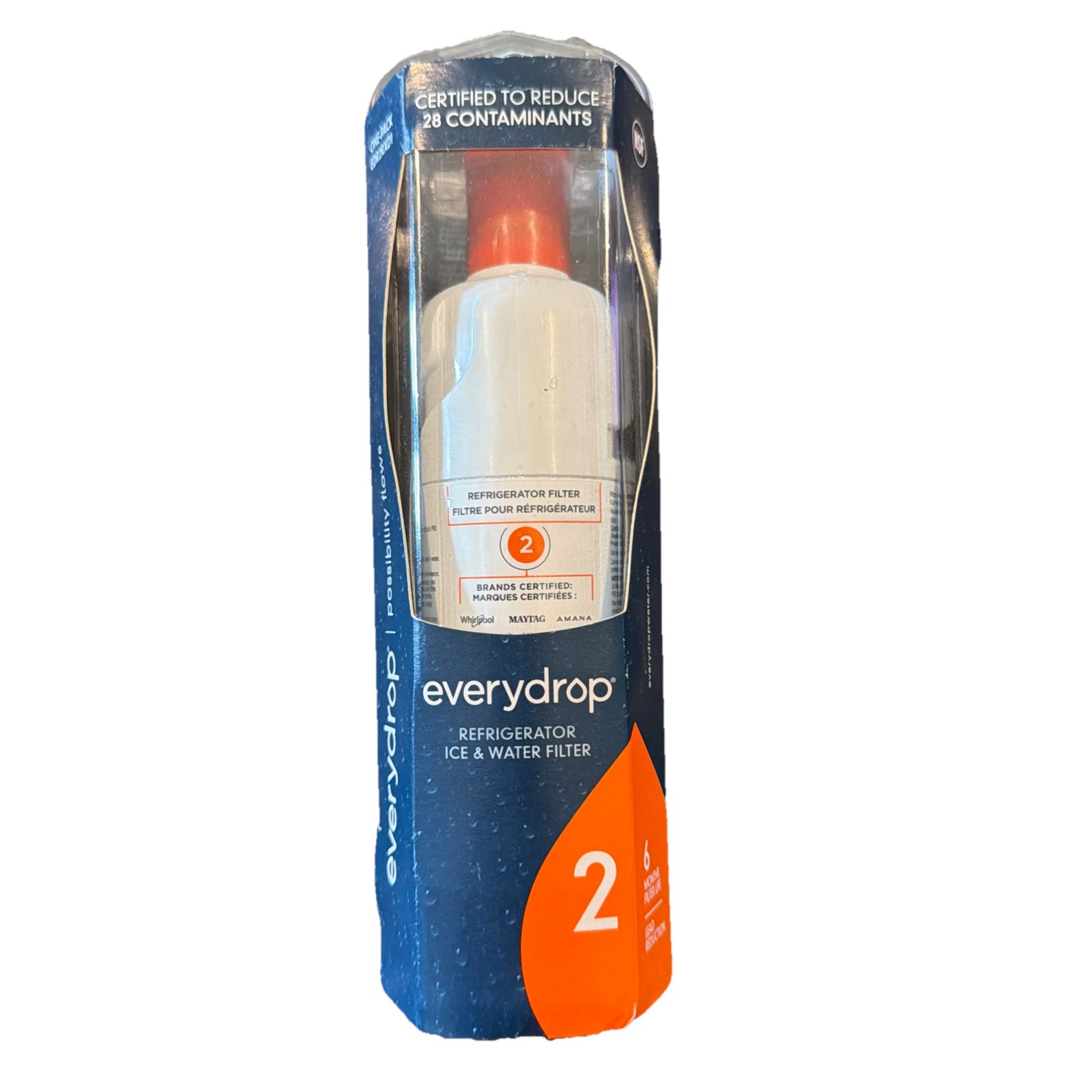 EveryDrop Filter 2 Ice & Water Refrigerator Filter ΕDR2RXD1 New/Sealed