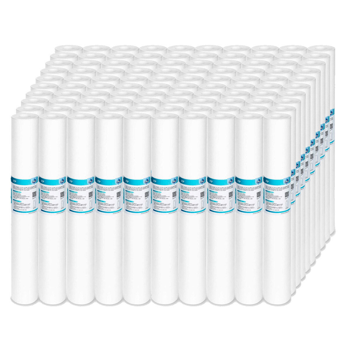 1-100Pack 20″x2.5″ 1/5/10/20 Micron Sediment Whole House Water Filter Cartridges