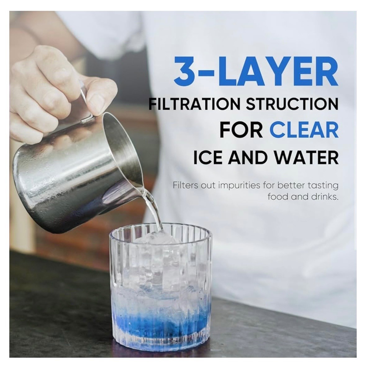 3 PACK PUREPLUS ADQ747935 LG LT1000 Kenmore Elite 9980 Water Filter RWF4700AC