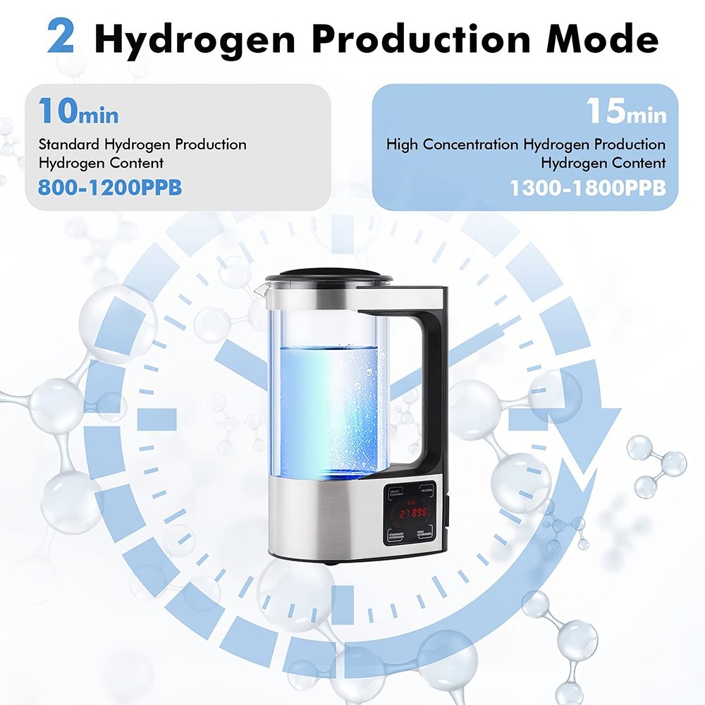 2L Portable Kangen Water-Electric Hydrogen Rich Water Ionizer Generator Machine