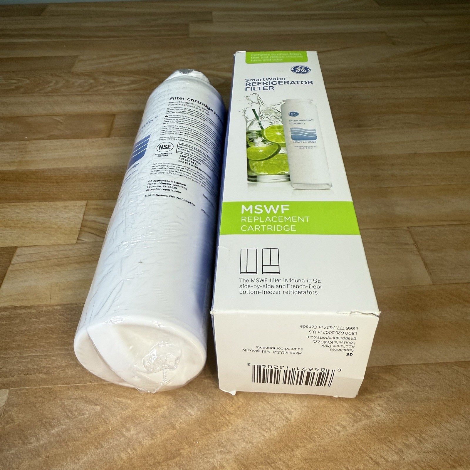 1 GE Genuine MSWF SmartWater Refrigerator Water Ice Filter Cartridge OEM SEALED