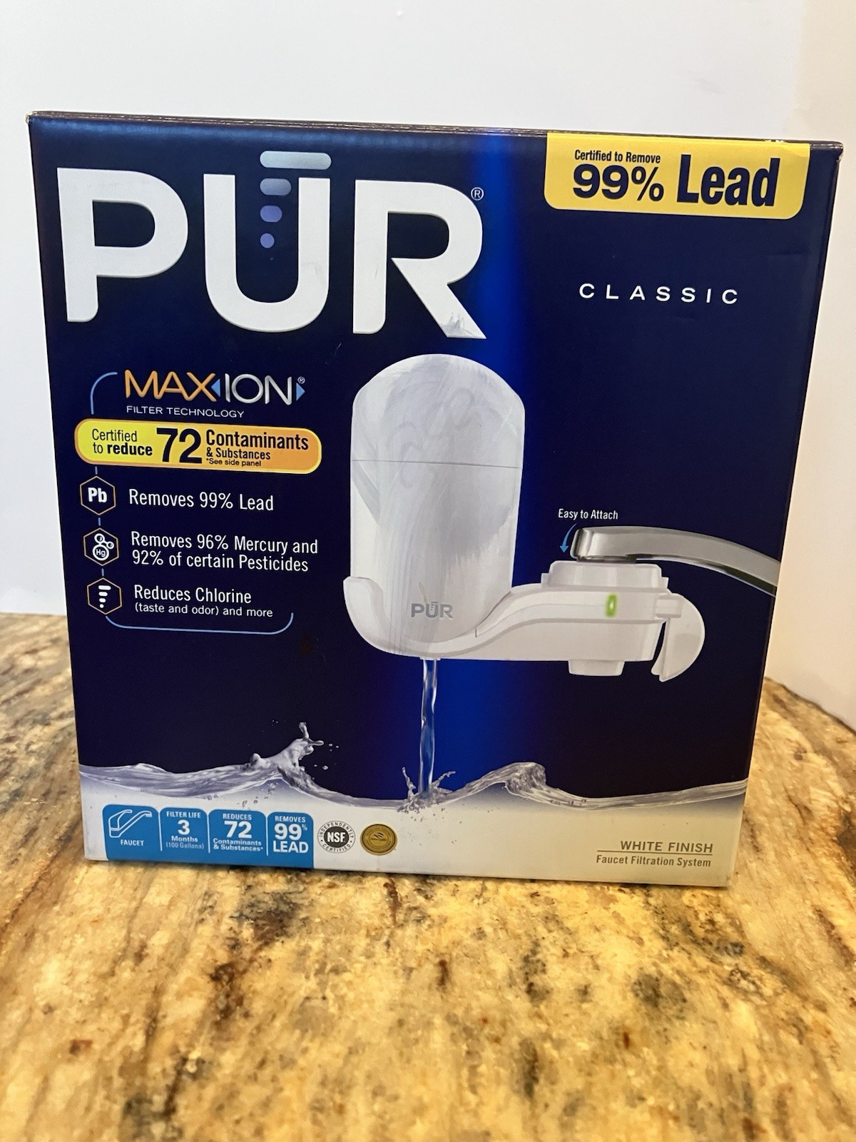 PUR FM-3333B Classic Water Filtration Filter – White