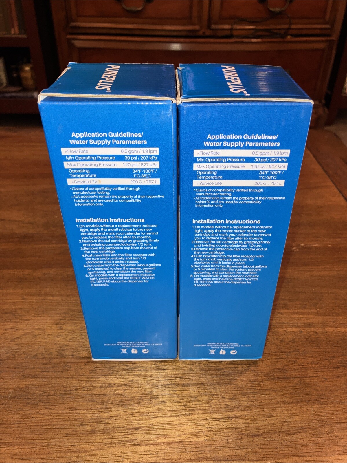 PUREPLUS Replacement Water Filter No. 6 PP-RWF4200A (2 packs) New
