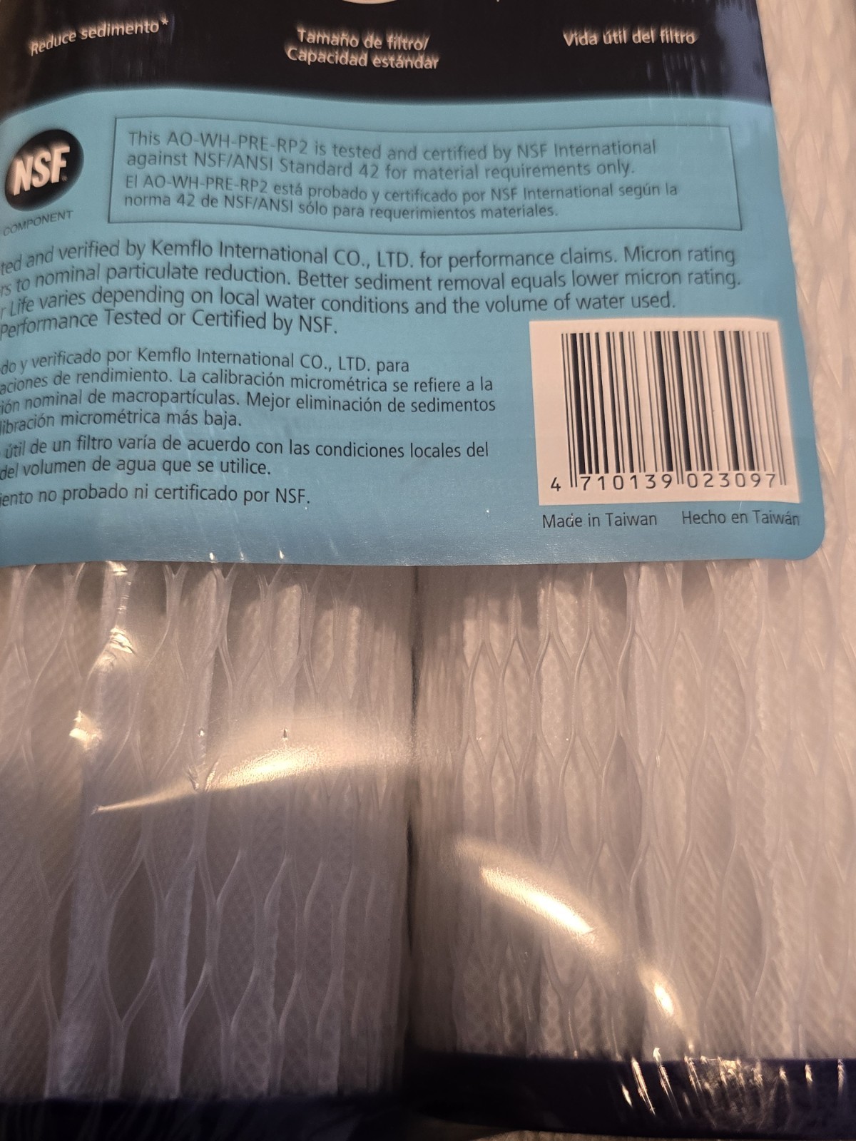 AO Smith AO-WH-PRE-R2 Universal Sediment Filter Item 1074309 NEW SEALED Lot Of 6