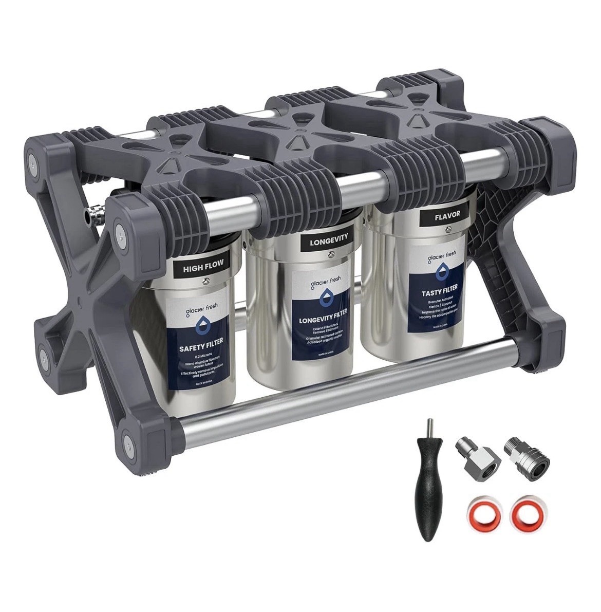 Glacier Fresh Replacement for Technology RV Water Filtration System 3-Stage RVWP