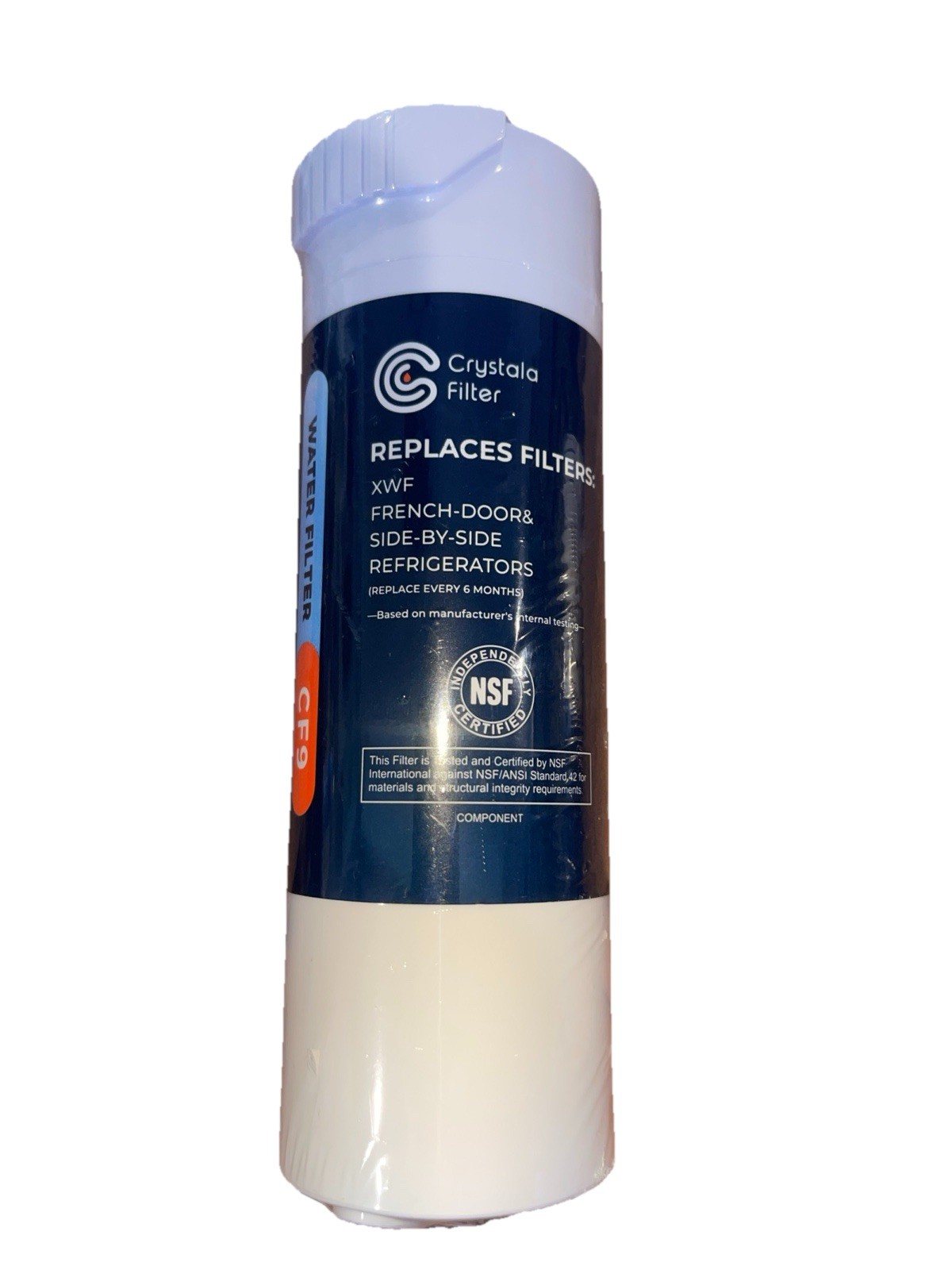 Refrigerator Water Filter Cartridge For GE Side By Side XWF Sealed Crystala CF9