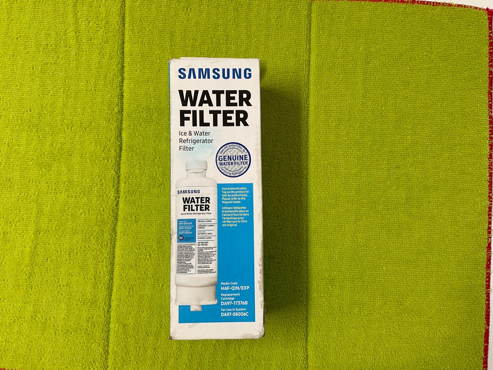 Genuine Samsung DA97-17376B HAF-QIN/EXP REFRIGERATOR Water Filter US