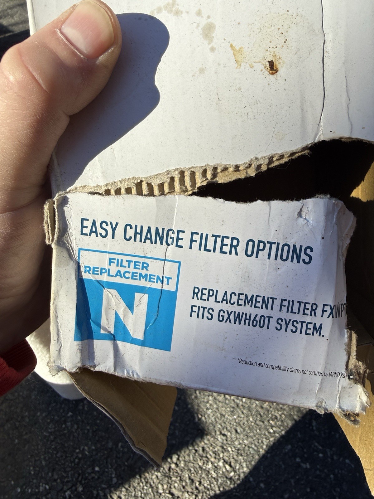 GE whole house High Flow Basic Replacement Water Filter FXWPT GXWH60T 20”