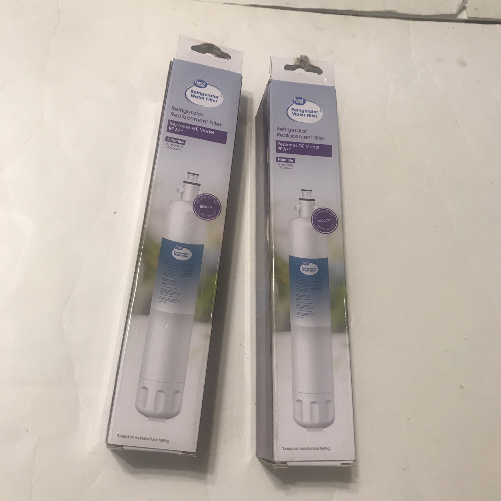 Great Value Refrigerator Replacement Filter Set Of 2 For GE RPWF 4155