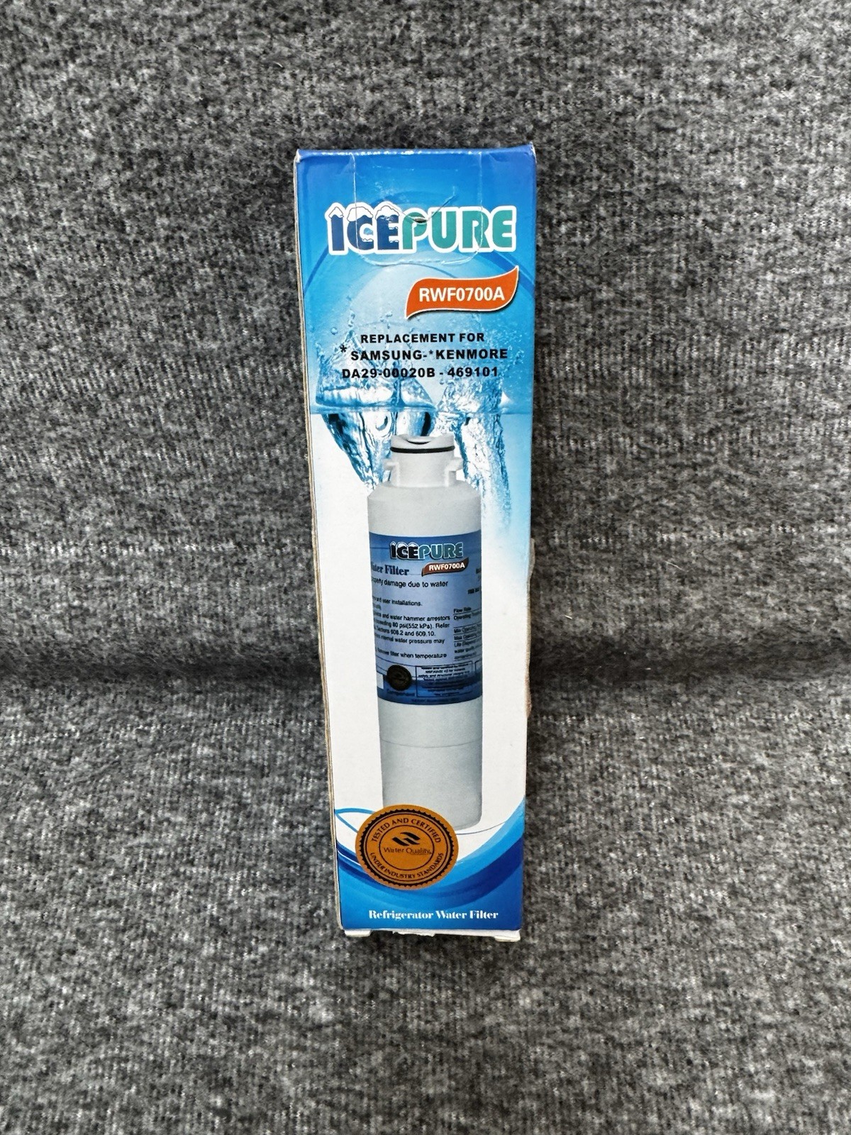 IcePure RWF0700A Water Filter For Samsung & Kenmore Refrigerators – 1 Count