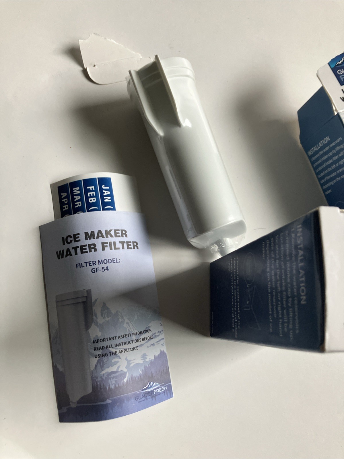 GLACIER FRESH For GF- 54 Ice Maker Water Filter 2 Pack Replacement