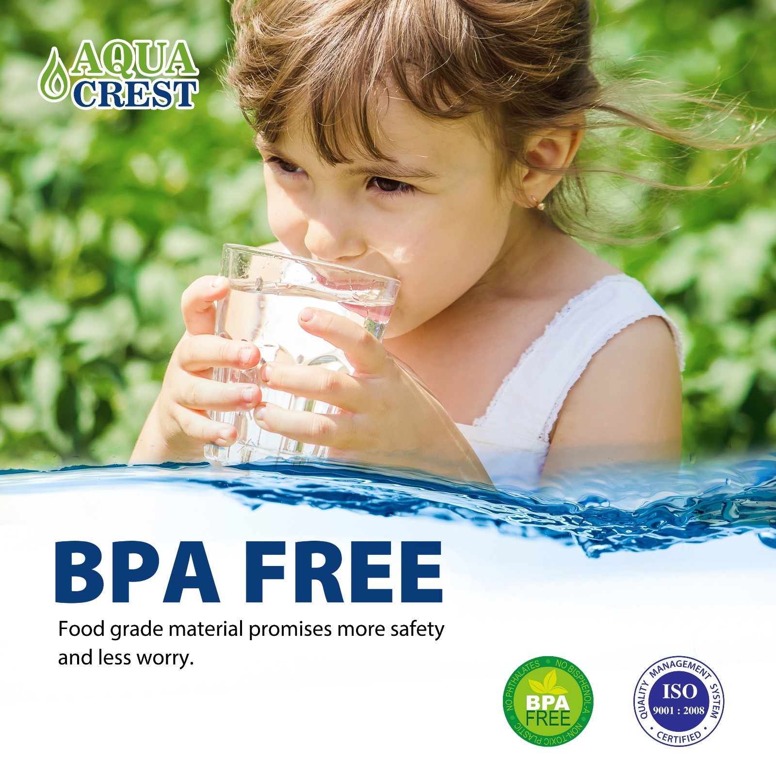 Fits Black Berkey® Water Filters Purification Element BB9-2 Cartridge AQUA CREST