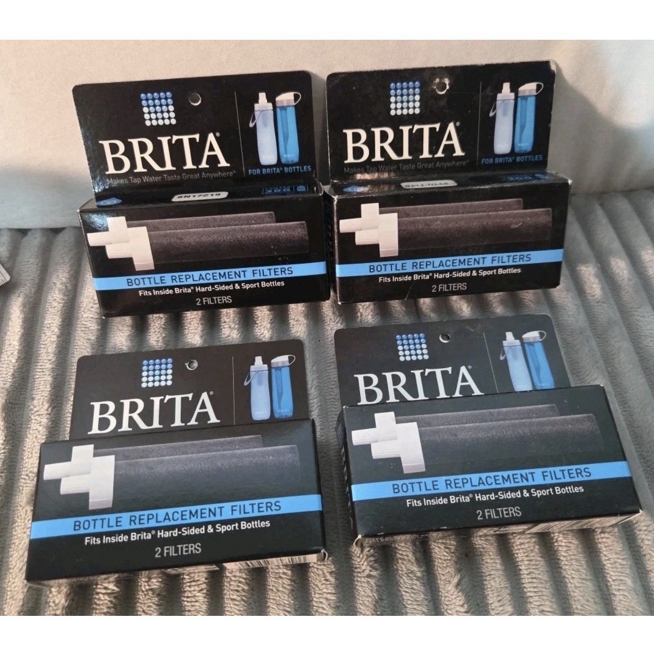 4 Packs Of 💙 2 Brita Bottle Replacement Filters Fits Hard Sided & Sport Bottle