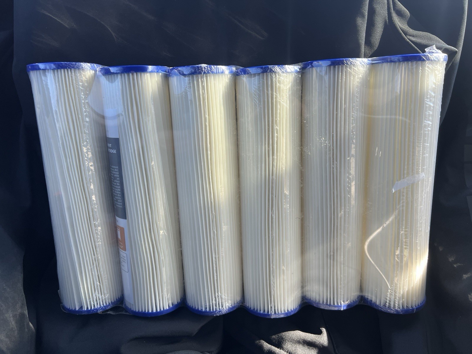 6 Pack Of Aquaboon 5 Micron 10 X 2.5 In Pleated Sediment Water Filter Cartridge