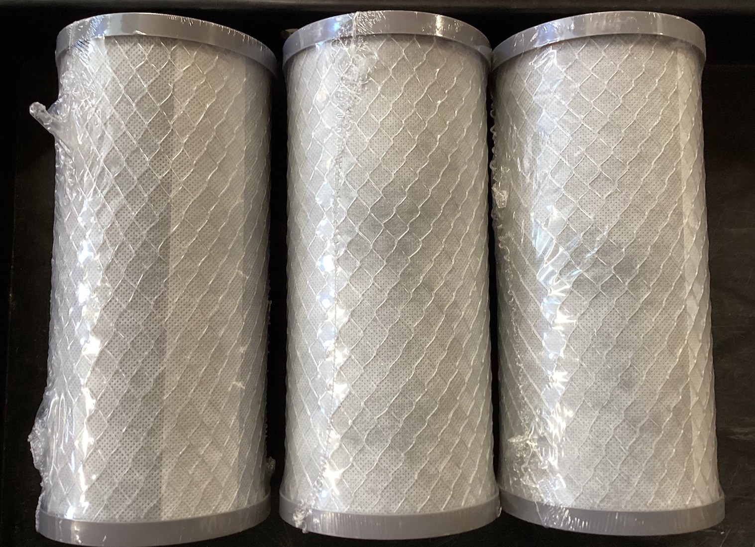 NEW 5 Micron 9.75in x 4.5in Sediment Carbon Block Water Filter 3PK B57