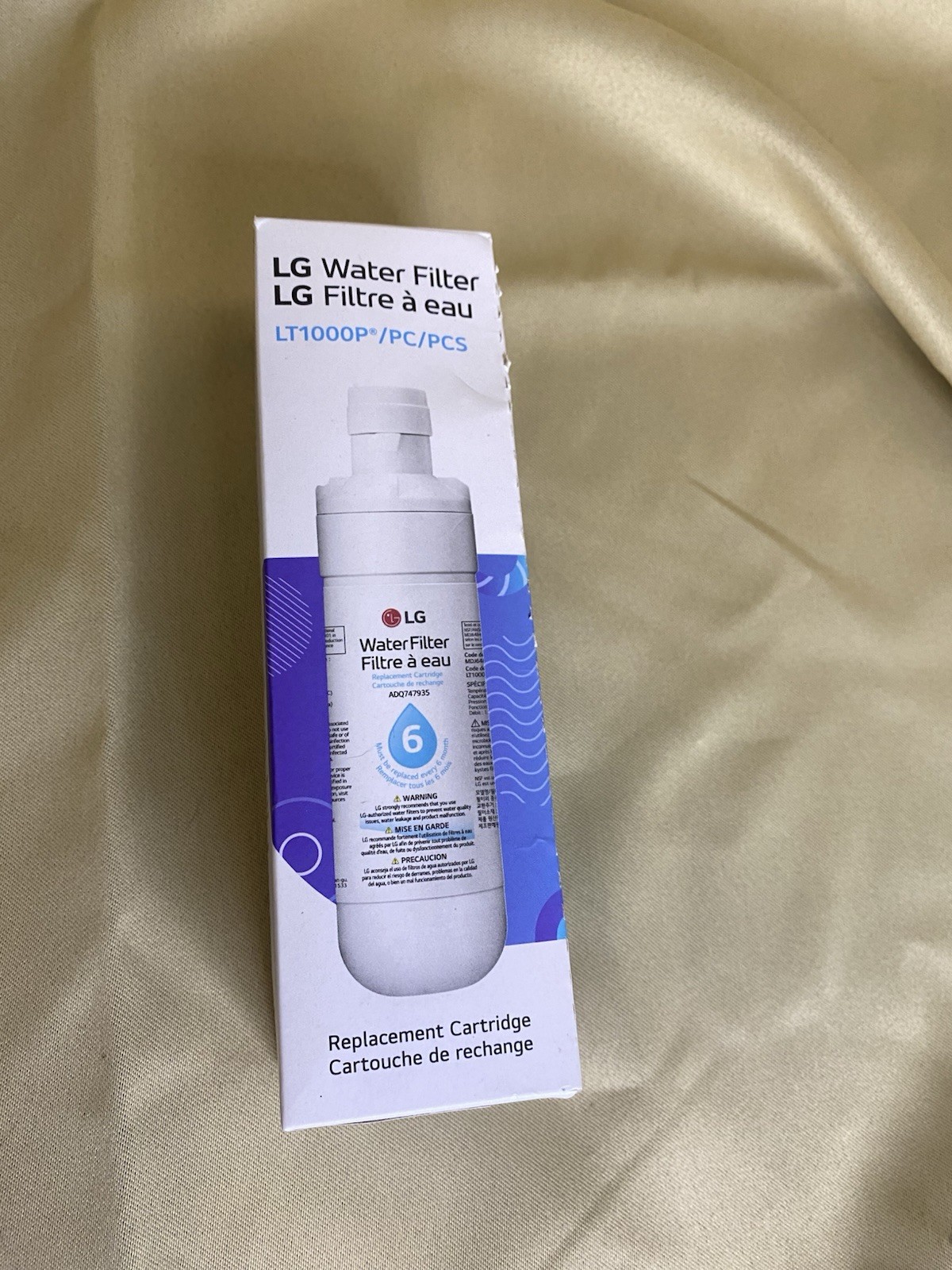1 Pack Genuine LG LT1000P/PC/PCS Refrigerator Water Filter New
