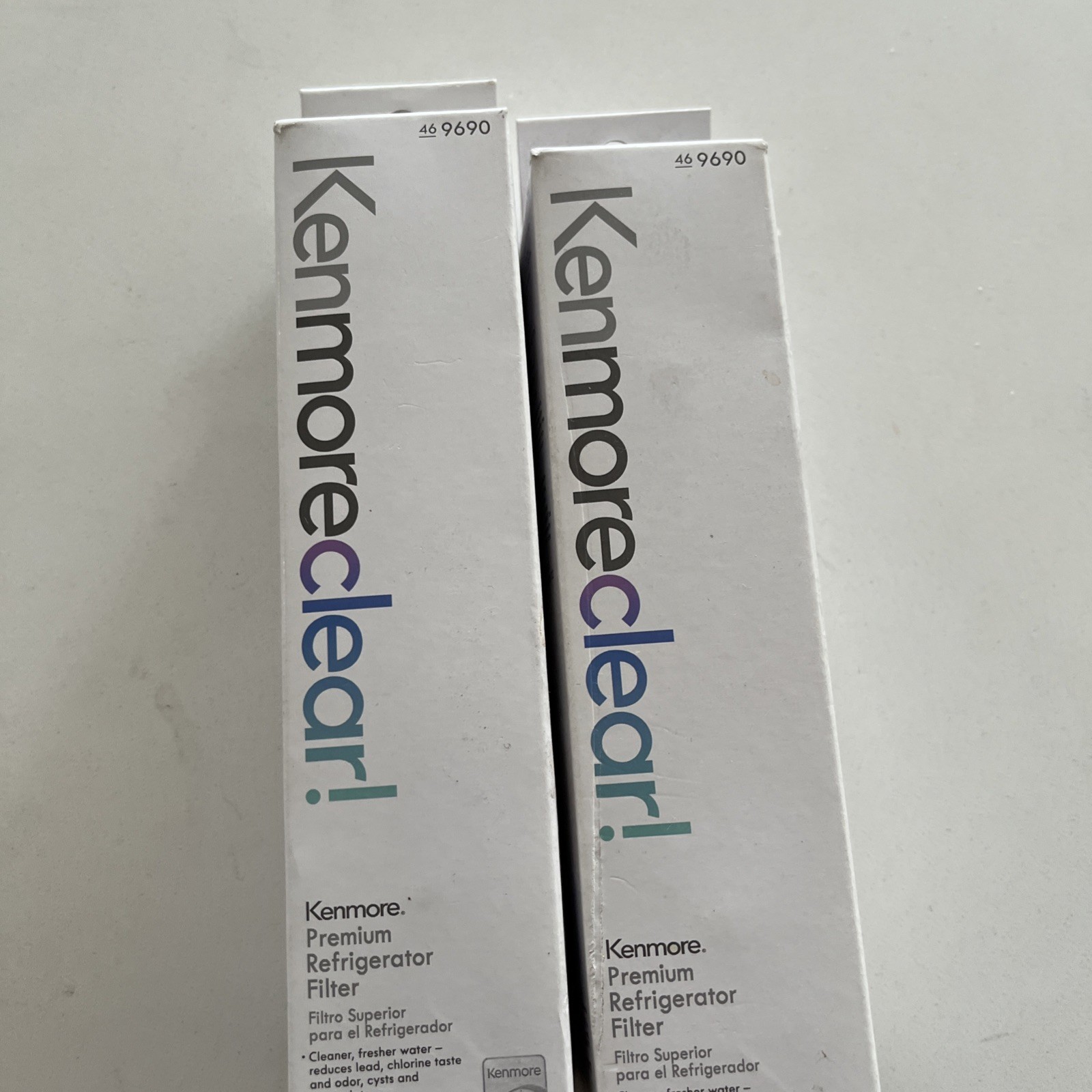 Kenmore Clear Replacement Refrigerator Water Filter 46-9990 Set of 2 – Brand New