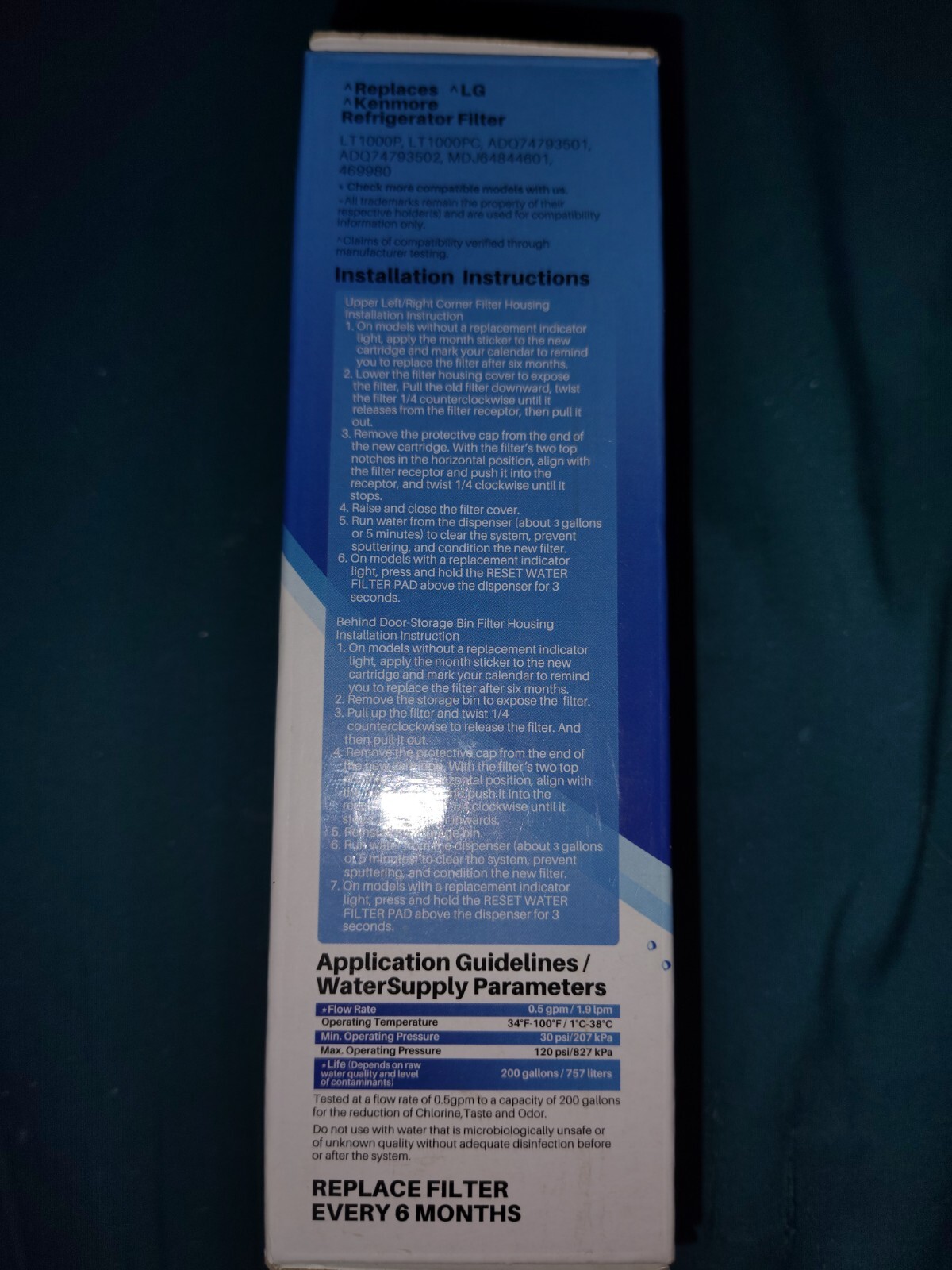 ICE PURE Replacement Water Filter RWF4700A 2 PK.