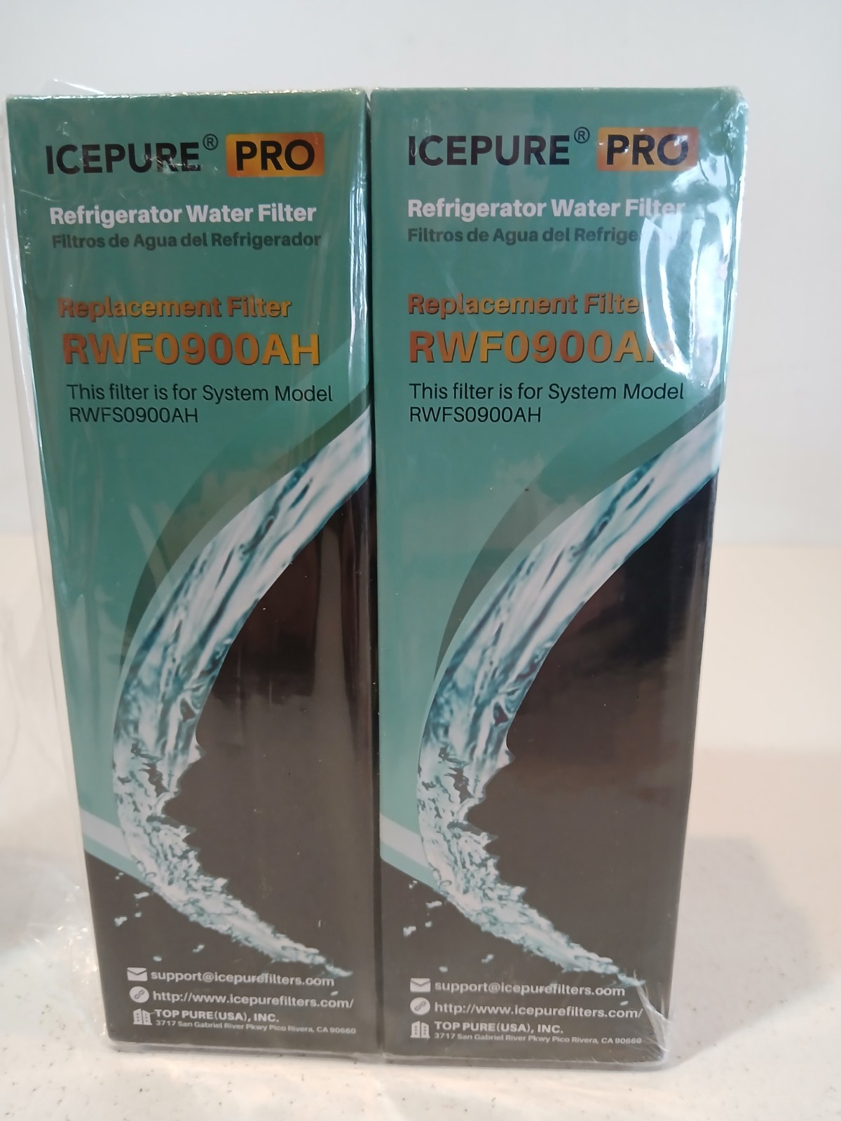 ICEPURE PRO UKF8001 Refrigerator Water Filter Replacement 2Pack NSF 53/42/401​