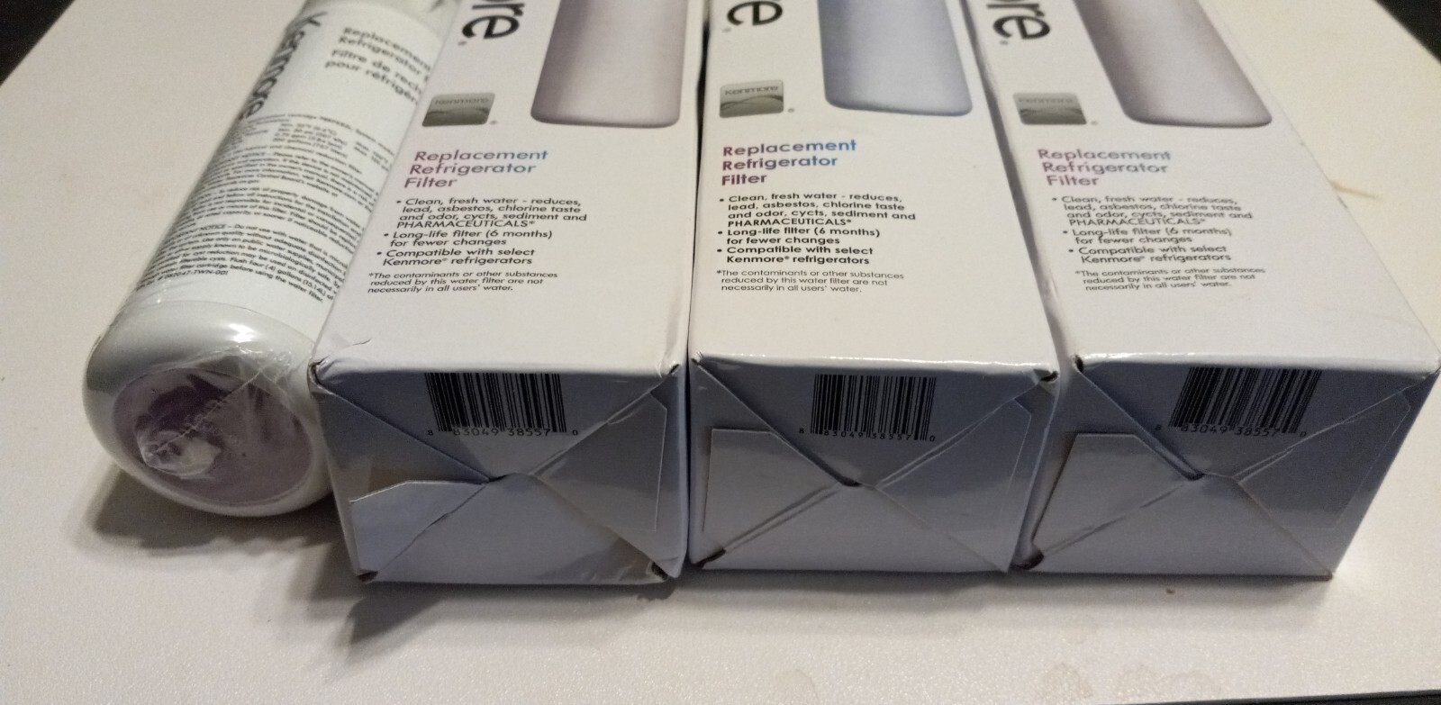 Kenmore Replacement Refrigerator Water Filters 469081 Lot Of 4(1 Without Box)