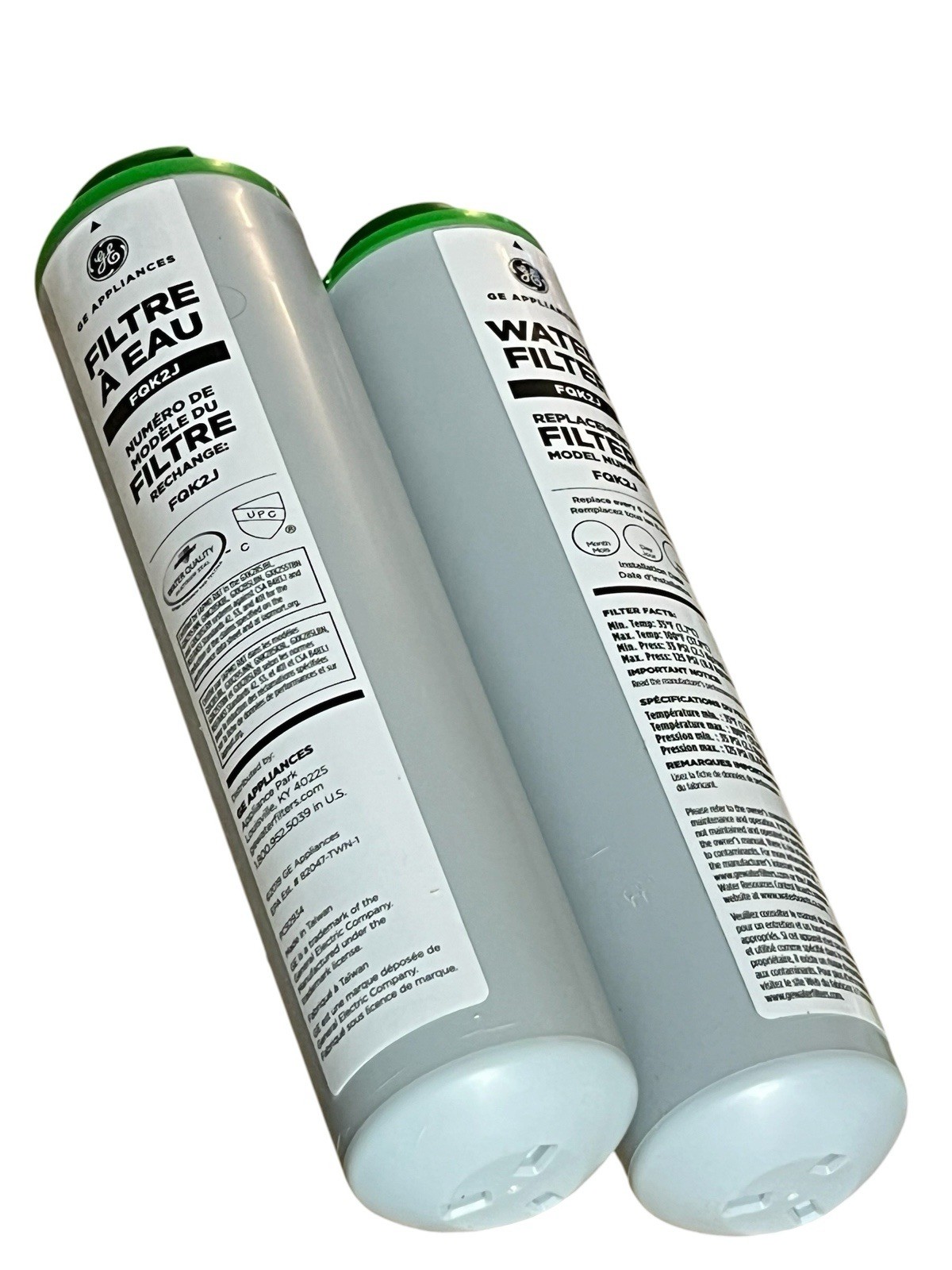 GE FQK2J Dual Flow Water Filter Replacement Fits GNK255TBN GXK285JBL GXK295JNN