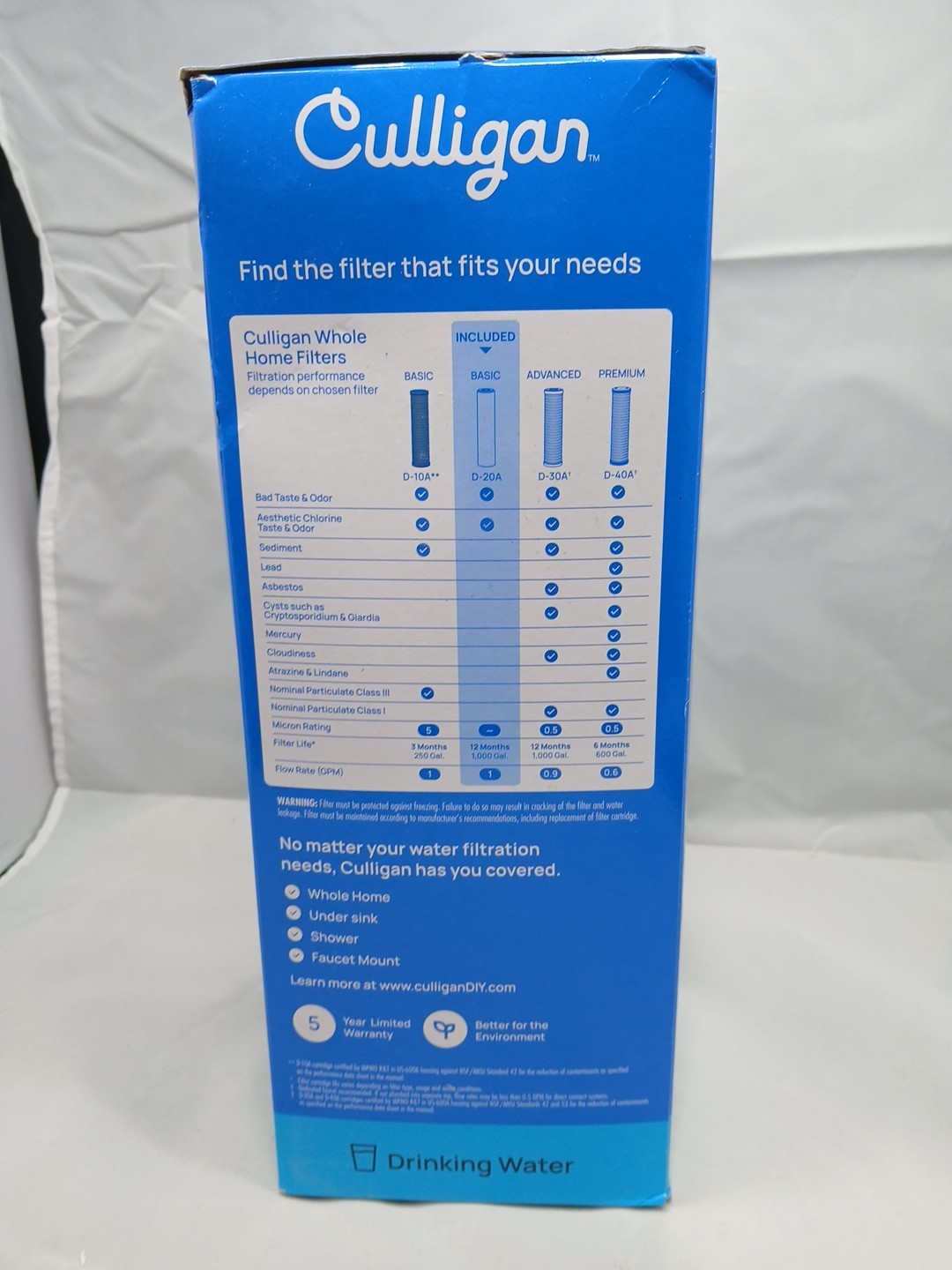 Culligan Under-Sink Drinking Water Filter 033663005440 US-600A Culligan US-600A