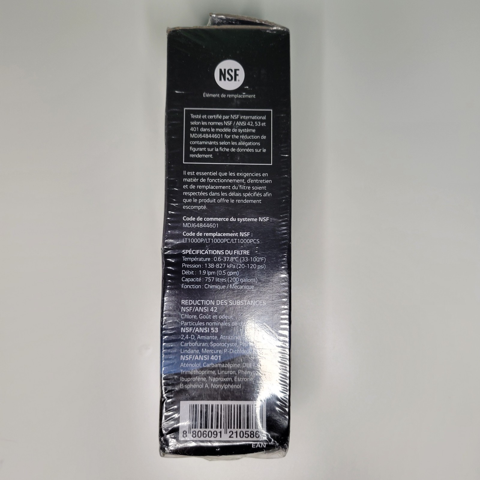 Genuine OEM LG Water Ice Filter Replacement Cartridge LT1000P/PC/PCS NEW Sealed